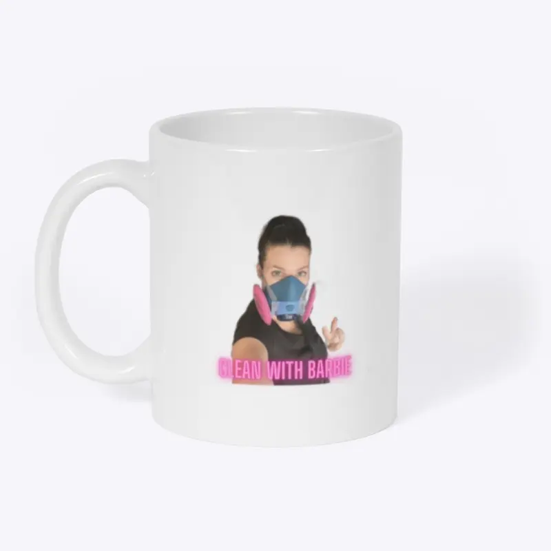 Clean with Barbie mug